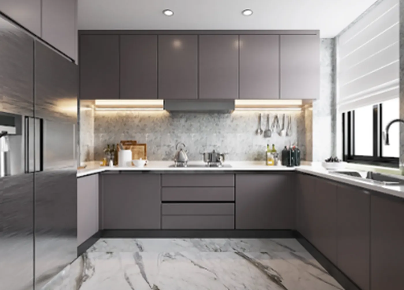 Cozinha planejada em U